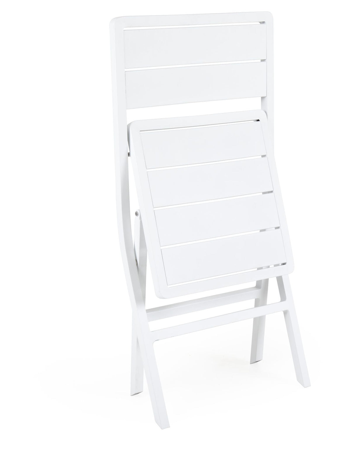 Brafab Wilkie Folding Chair, White Aluminium