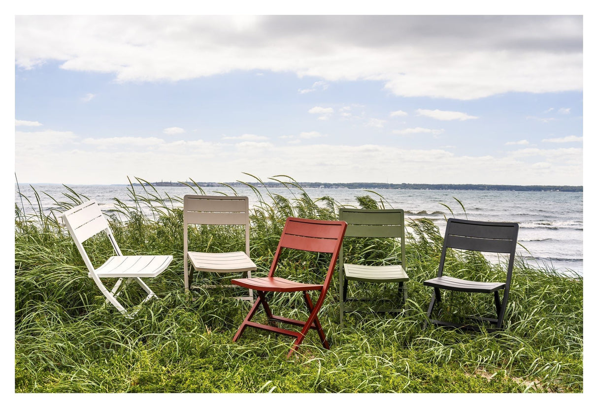 Brafab Wilkie Folding Chair, White Aluminium