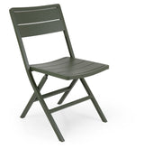 Brafab Wilkie Folding Chair, Moss Green Aluminium