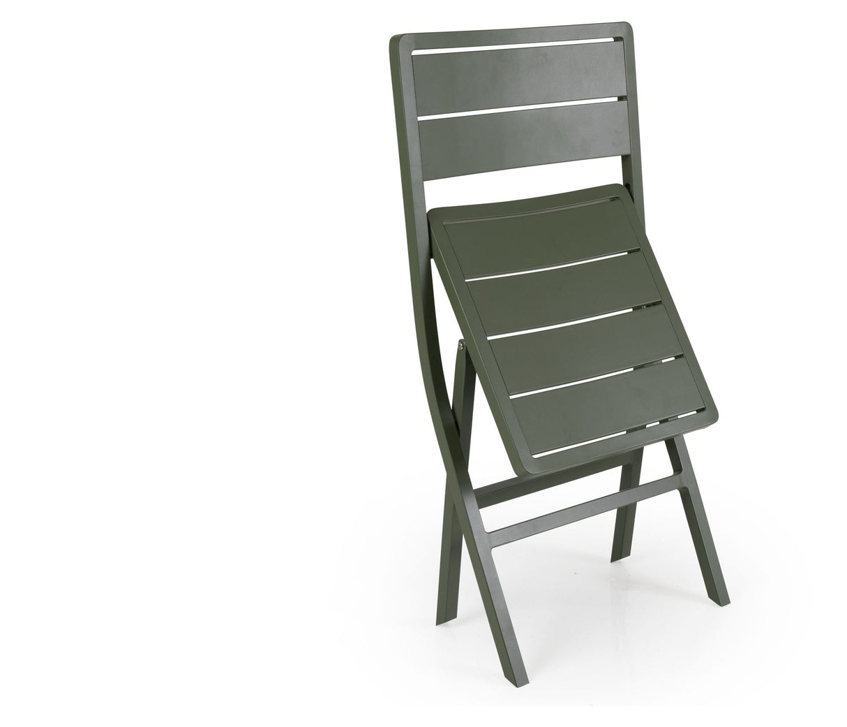 Brafab Wilkie Folding Chair, Moss Green Aluminium