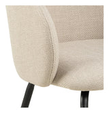 Eleanor spisestol med armlener, beige stoff