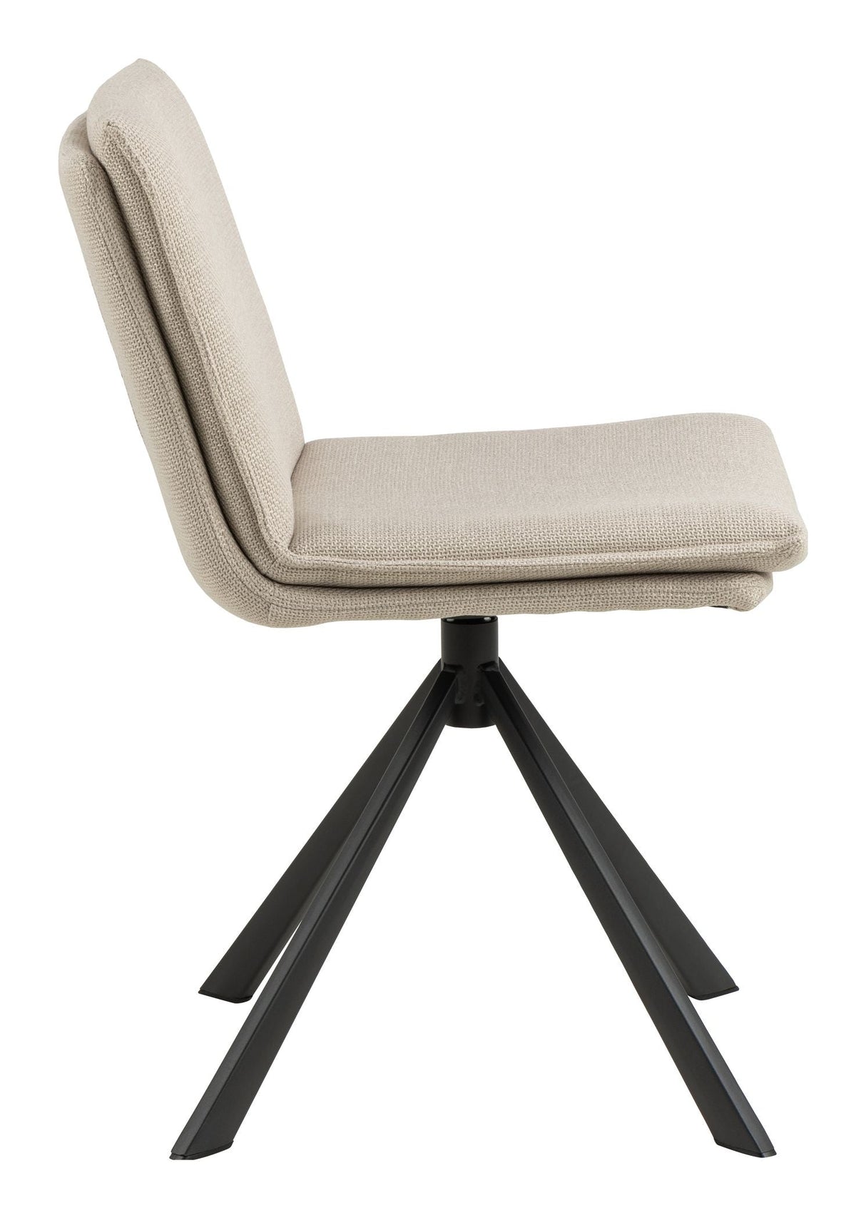 Flynn spisestol med sving, beige stoff