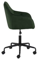 Brooke Office Chair, Forest Green Velvet