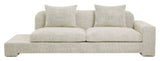 Bay 3-seters sofa, høyre, lett beige