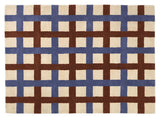 Edith Wool Rug 300x200, blå/beige