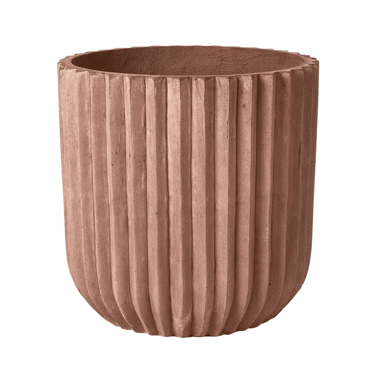 Fiber Flowerpot - Terracotta Red