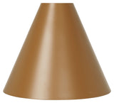 Gine Lamp Shade S, Golden Brown, Ø27