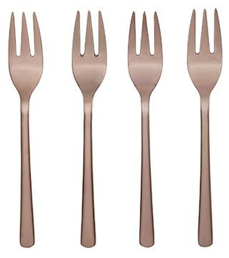 Hune Cake Forks Set/4, Titanium Espresso 