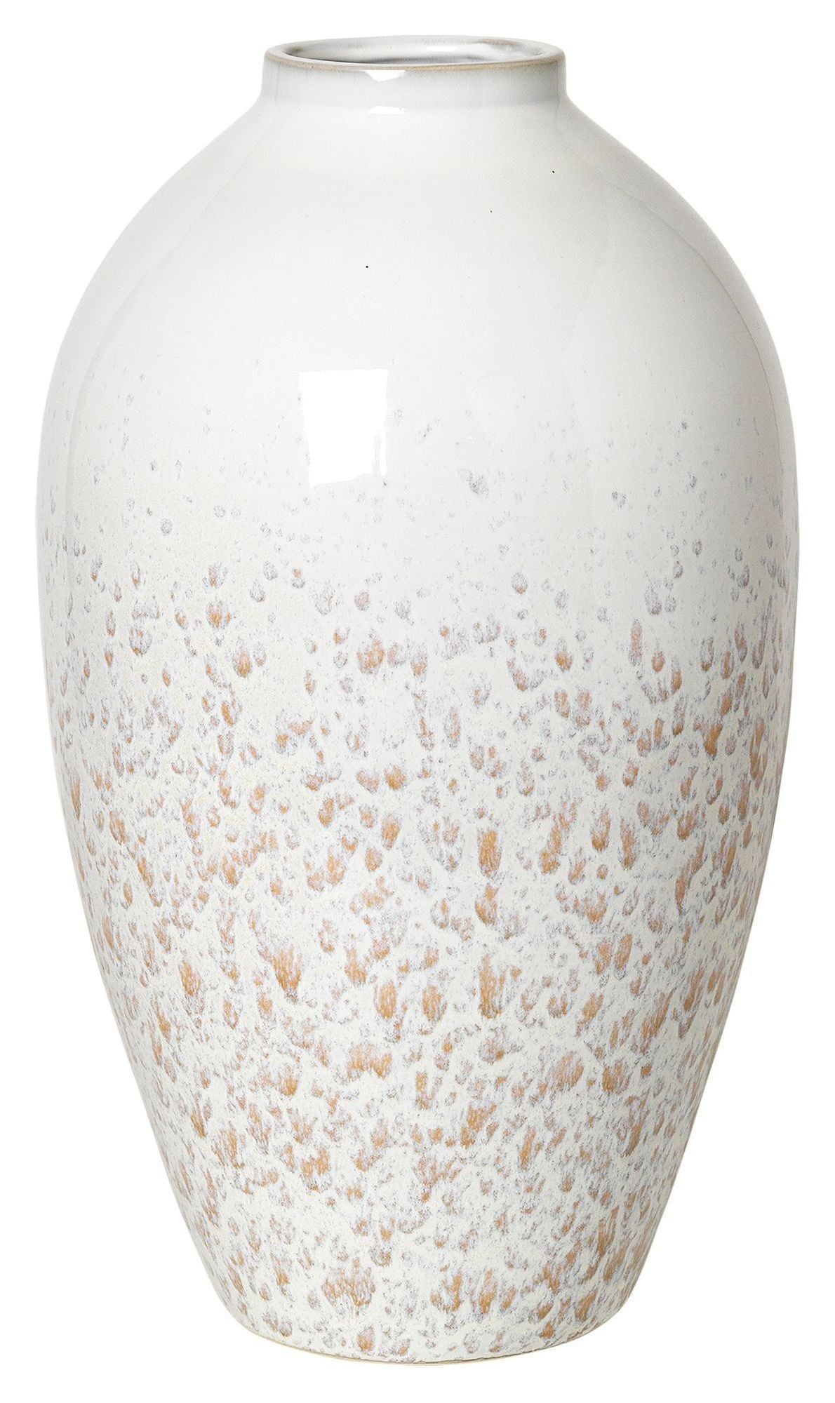 Ingrid keramisk vase, hvit