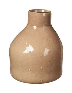 Silas Munnblåst glassvase, Sand 