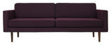 Vind 3-seters sofa, Bordeaux rød