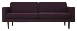 Vind 3-seters sofa, Bordeaux rød