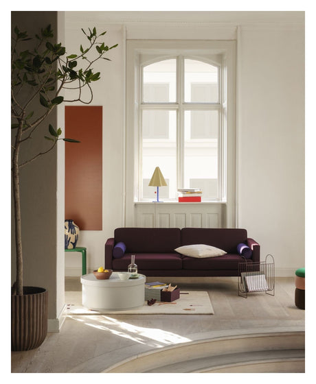 Vind 3-seters sofa, Bordeaux rød 