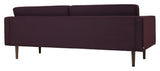 Vind 3-seters sofa, Bordeaux rød