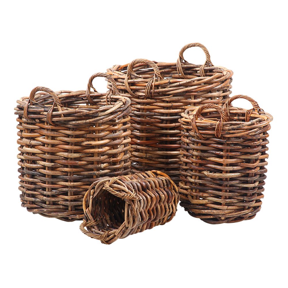 Burton Basket, Round Basket Set med 4 stk.