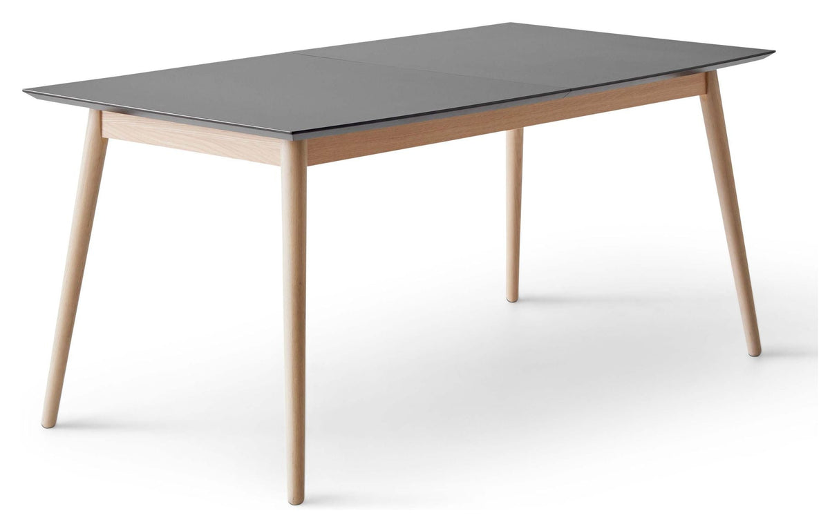 Meza Boat Dining Table 165x90, Graphite Laminate/Ben Oak