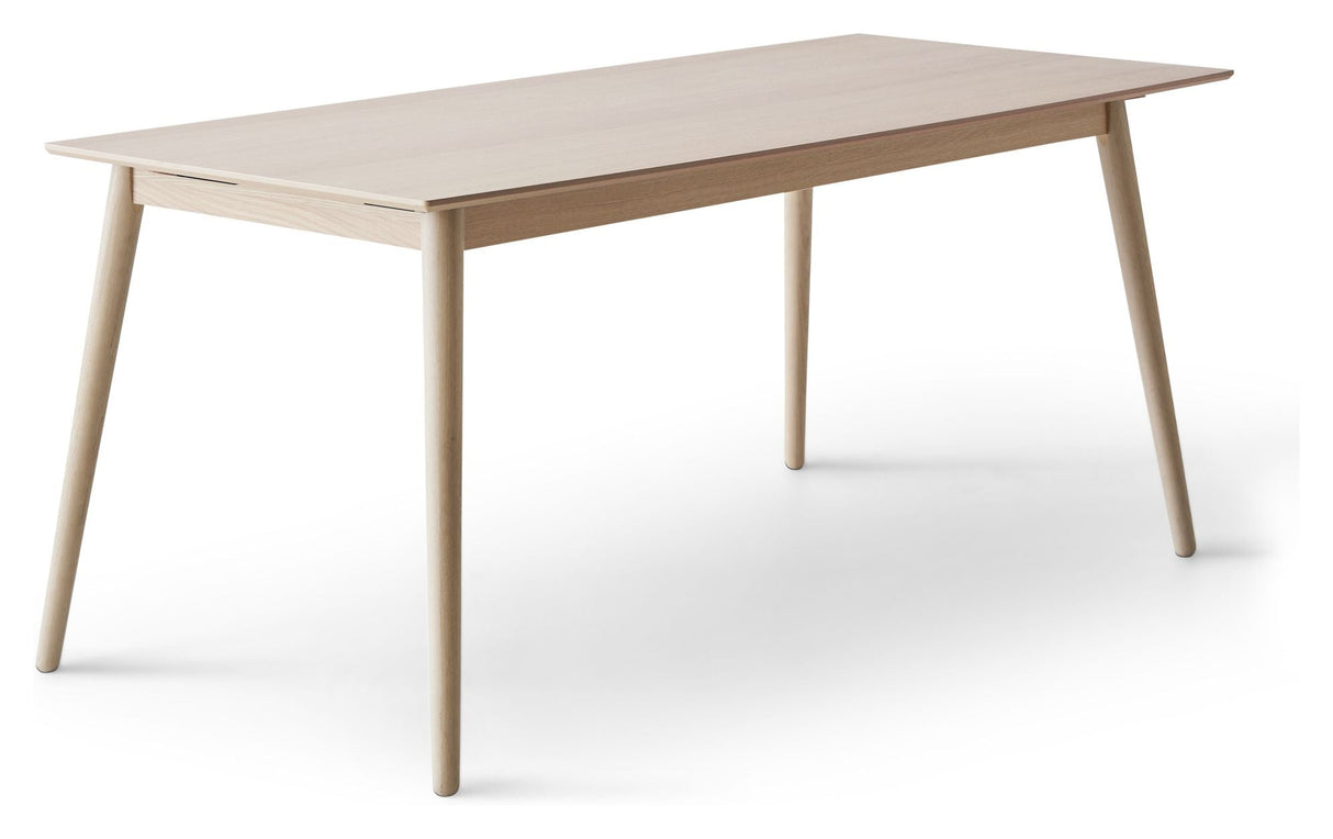 Meza Boat Dining Table 165x90, White Pigmented