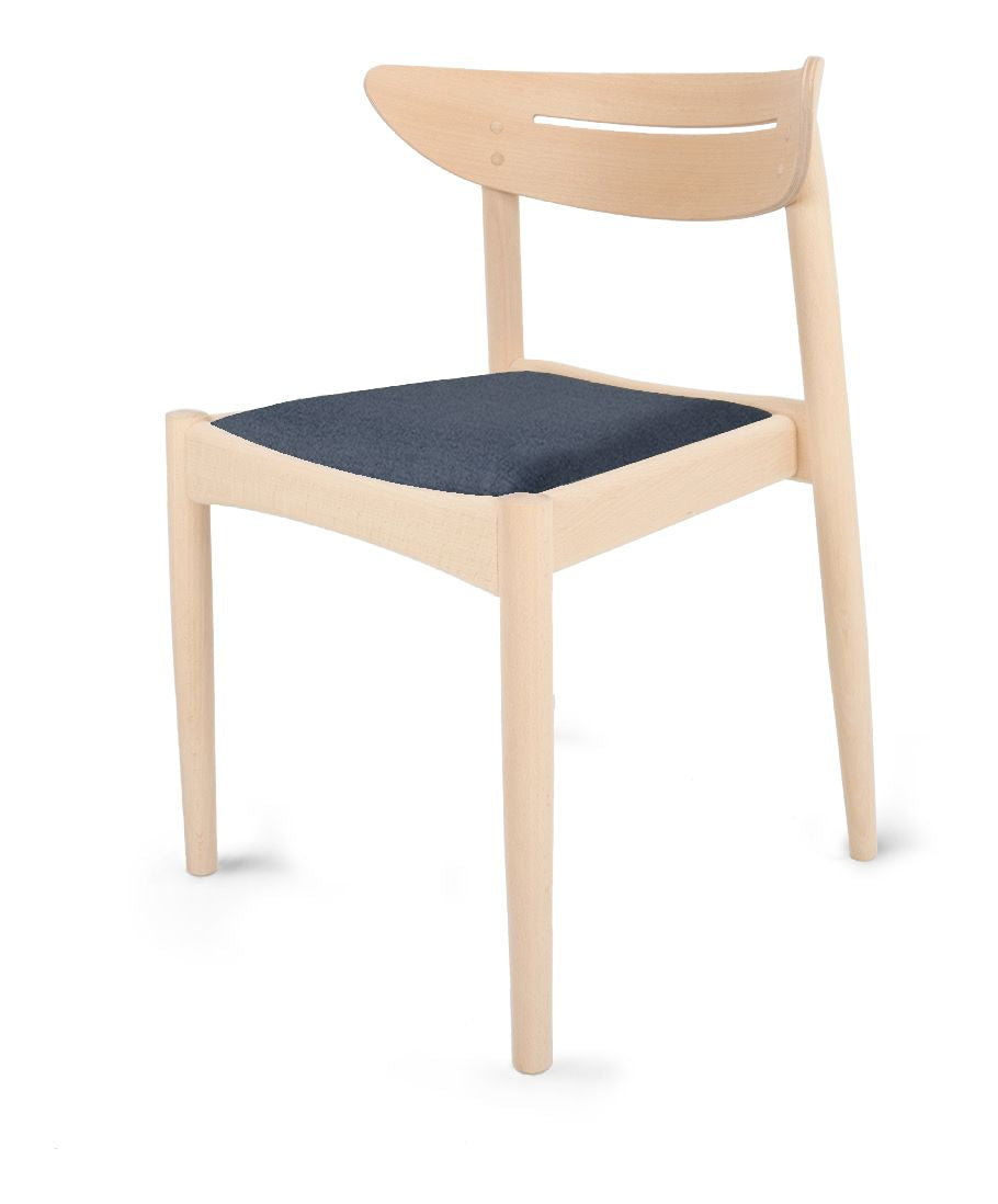 Findahl Jakob Dining Chair, Beech/Dark Blue