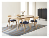 Findahl, Miro Dining Table 184x106 - Eik/hvit pigmentert oljet