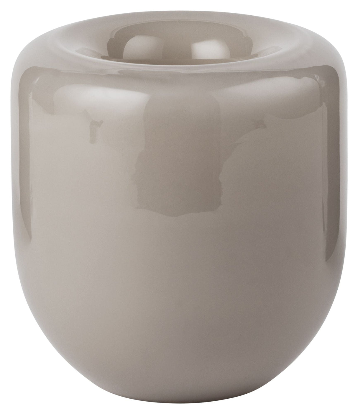 Beige opal vase liten