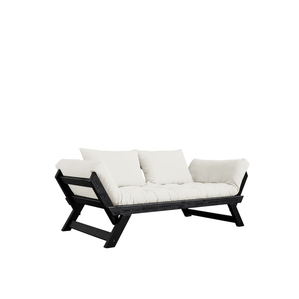 Bebop Sofa Bed, Off-White/Black Pine