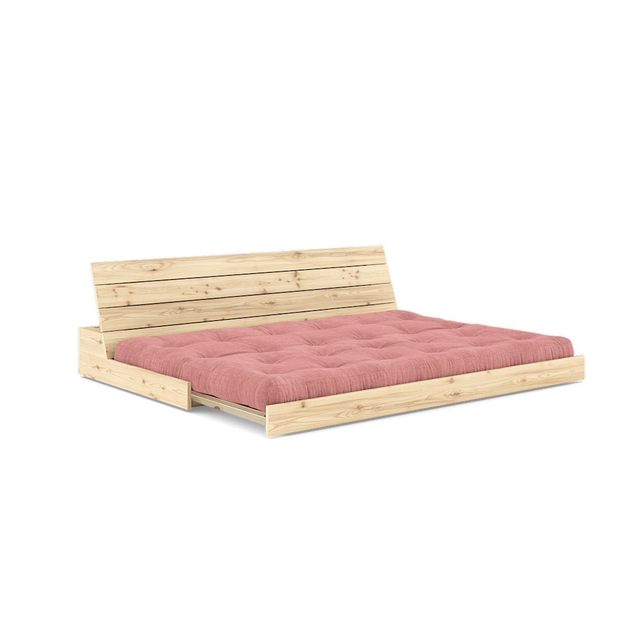 Base sofa seng, sorbet rosa/natur