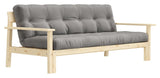 Slapp av sofa seng 190x100, grå