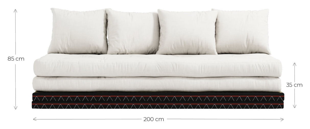 Chico Futon Sofa, offwhite w. Tatami -matter