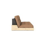 Base sofa seng, mocca/svart