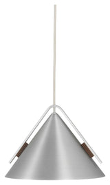 Cone Pendant Luminaire S, børstet aluminium/valnøtt