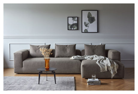 Kornum Sofa med Chaise Longue Right, Taupe