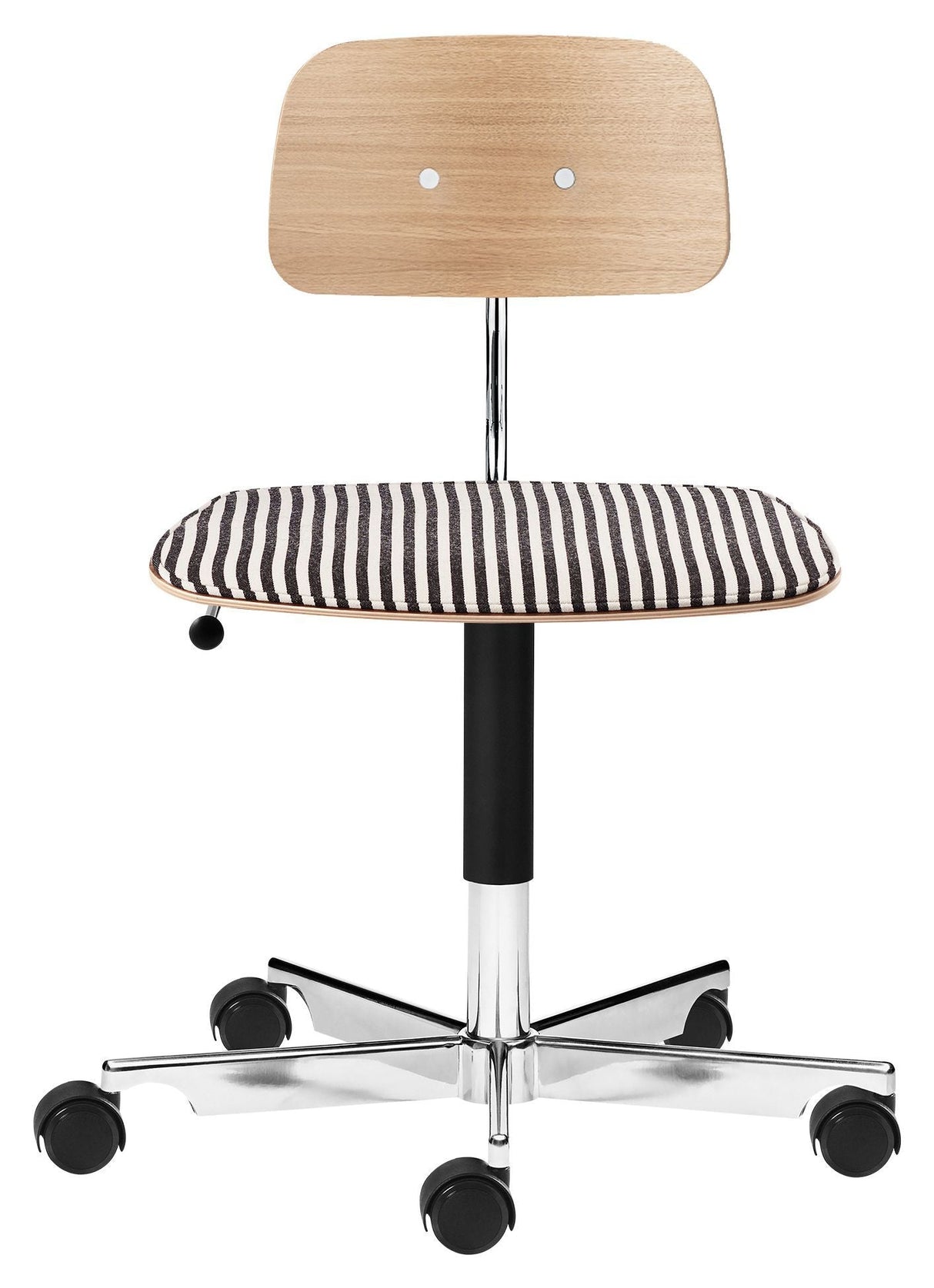 Kevi 2533 Kontorstol, Mads Nørgaard Stripe/Polished Chrome