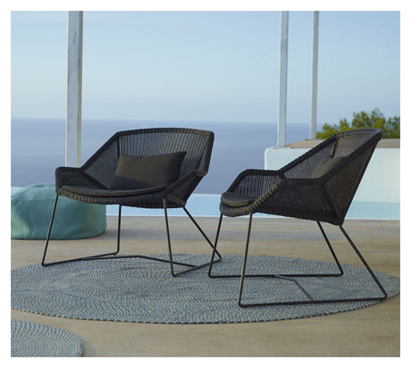 Cane-Line Breeze Lounge Chair, Black