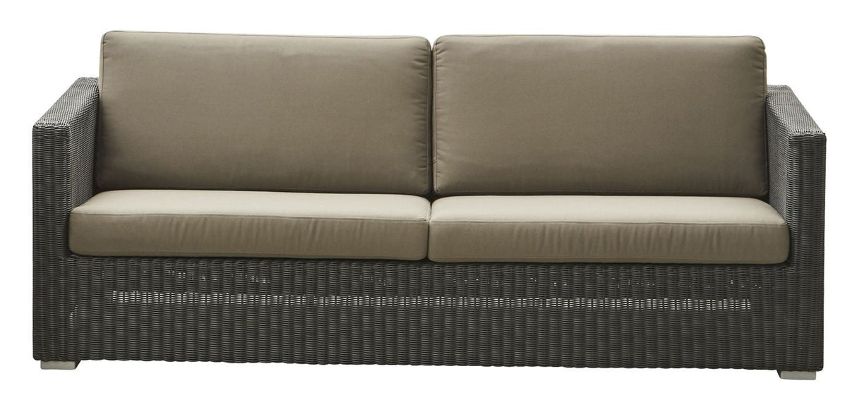 Cane-line Chester 3-per. Lounge sofa, grafitt