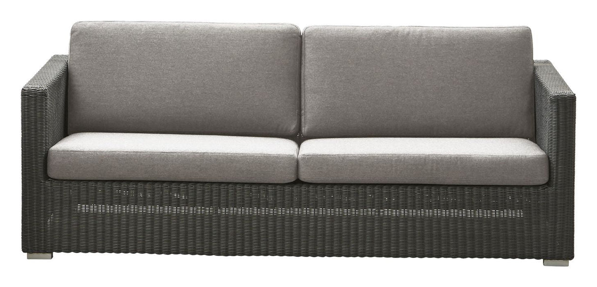 Cane-line Chester 3-per. Lounge sofa, grafitt