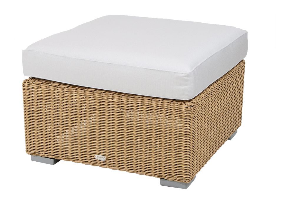 Cane-line Chester Footstool-pute, White, Cane-Line Night