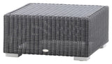 Cane-line Chester Footstool/Lounge salongbord, grafitt,