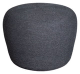 Cane-line Circle Pouf Dark Grey, Cane-Line mykt tau, Ø52