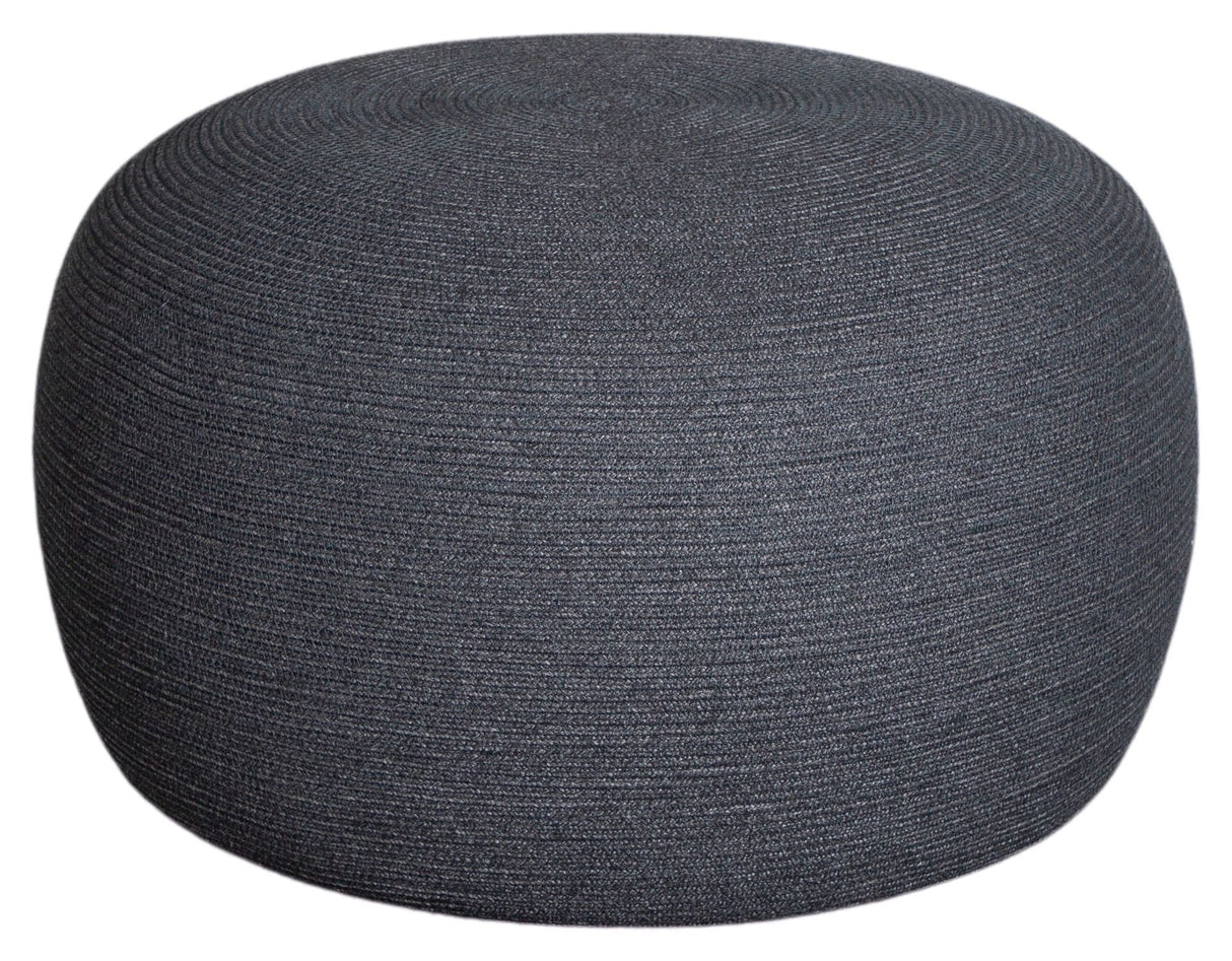 Cane-line Circle Pouf Dark Grey, Cane-Line mykt tau, Ø75