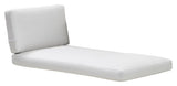 Cane-Line Connect Chaise Lounge Module Pute Set, White