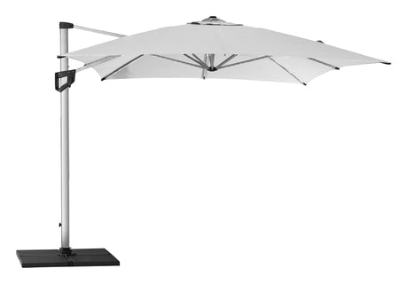 Cane-line Hyde Luxe Side-hengt parasol 3x4 m, sølv