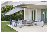 Cane-line Hyde Luxe Tilt Parasol 3x3 M, Gray