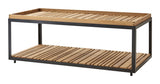 Nivå bordplate for salongbordet teak, 120x60