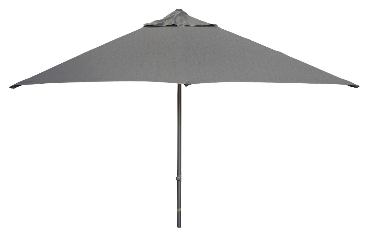 Stokklinje hovedparasol m/lysbilde, 3x3 m, antracitt