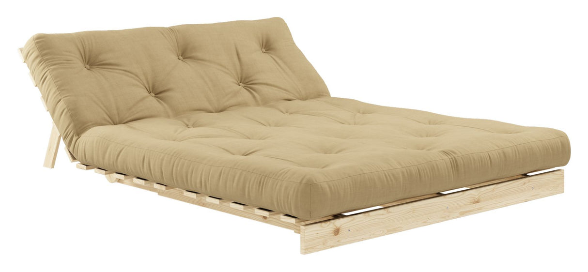 Røtter 140 sofa seng, furu/beige