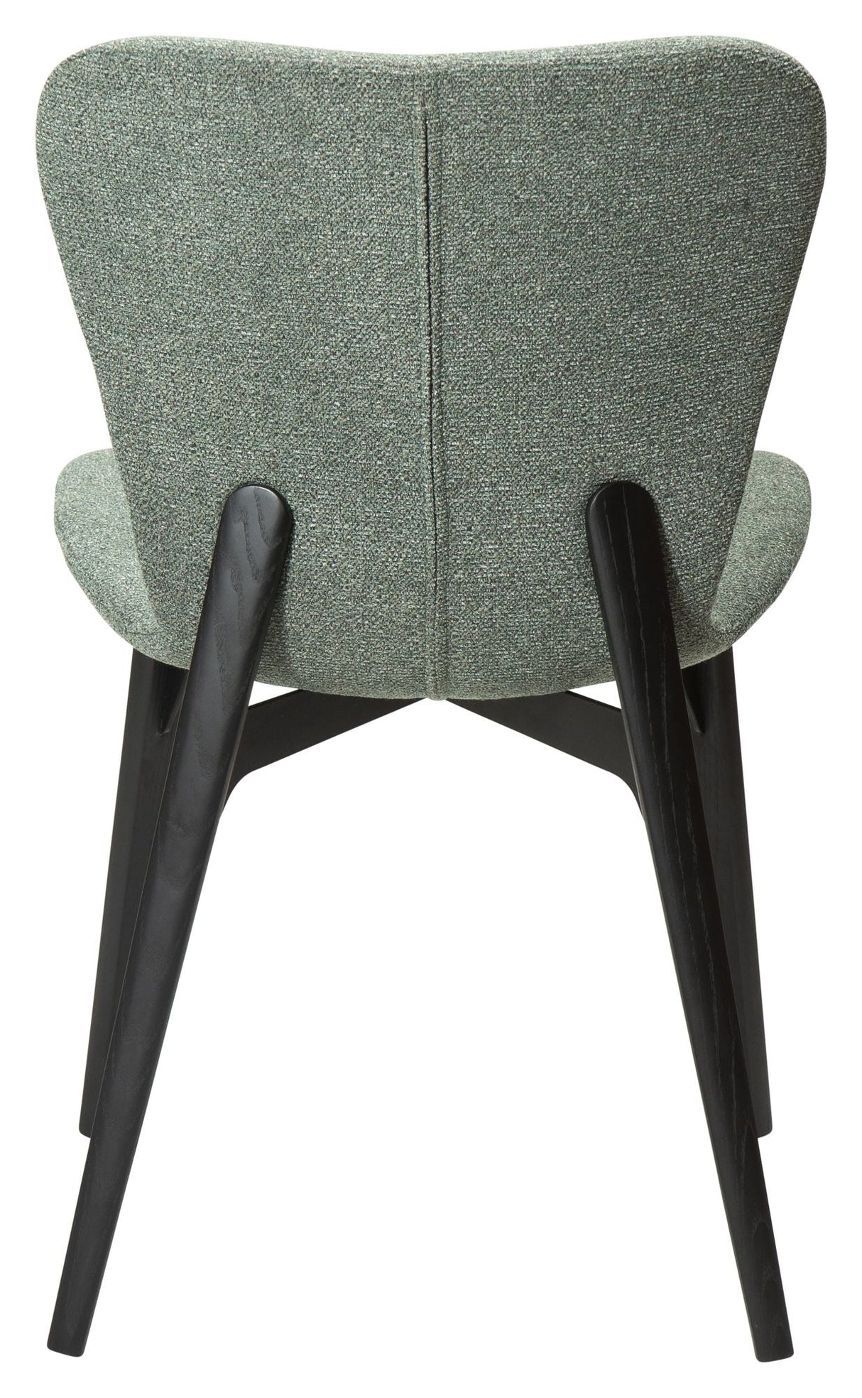 Paragon spisestol, Pebble Green Bouclé Stoff/Svart aske