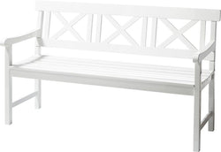 LØKken Garden Bench, White, B150