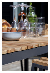 Mood Garden Table, Teak/Dark Grey, 167,5x100