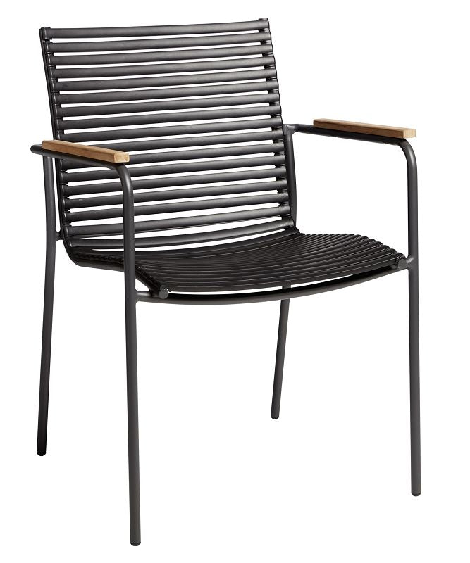 Mood Garden Chair m/armlener, svart