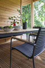 Mood Garden Chair m/armlener, svart